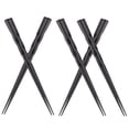 thumbnail image 6 of UPOUART 5 Pairs Fiberglass Chopsticks Set Black Plastic Heat Resistant for Snack and Sashimi, 6 of 8