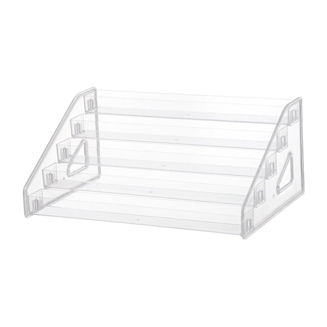 Organizador de de uñas de varios niveles, organizador de tocador, estante de soporte fácil de limpiar, organizador de maquillaje para aceites 5 niveles Yinane Soporte de esmalte de uñas