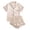 Yellow A1, variant on YHAJDS Sleep Set for Women Short Sleeve Top and Lounge Shorts Set Comfortable Home Wear