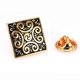 thumbnail image 3 of 01 Pcs new high quality enamel craft exquisite pattern crystal zircon Brooch men s Lapel Pin clothing backpack Badge, 3 of 5