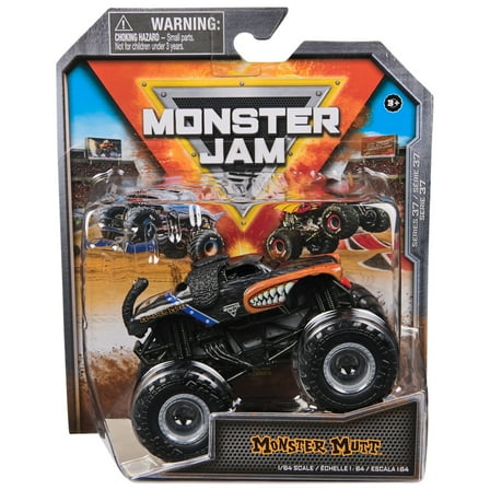Monster Jam, Official Monster Mutt Rottweiler Truck, Die-Cast Vehicle, 1:64 Scale, Kids Toys for Boys Ages 3 and up