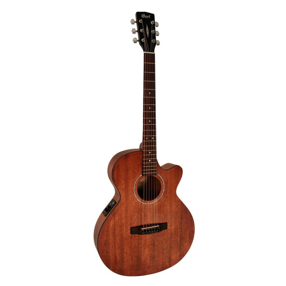 Cort SFXMEMOP SFX Series Acoustic-Electric Cutaway Guitar - Open Pore Mahogany
