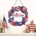 thumbnail image 5 of SLYNSHome 250th Anniversary Door Sign Patriotic 4th of July Wood Wreath for Front Porch 250 Anniversary Wooden Sign Memorial Day Independence Day Decor for Door Wall, 5 of 6