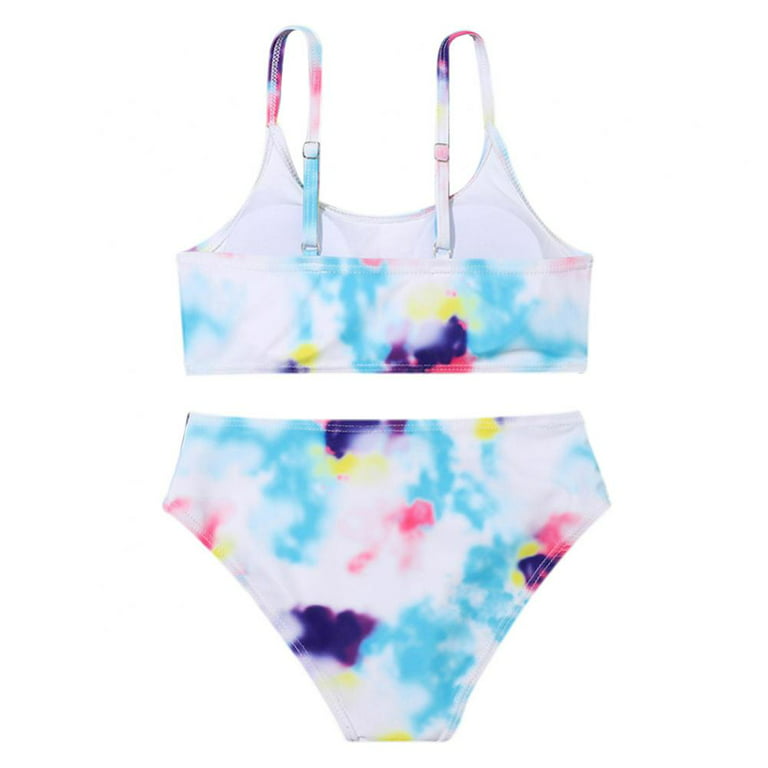 Esho Little Girls Swimsuits Set, Big Girls Bikinis Bathing Suit Swimwear, 3  Pieces, Size 7-12 Years