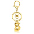 thumbnail image 2 of Hearth & Gear Custom Letter Keychain Key Ring For Initial Charm With Sturdy Metal Loop And Easy To Find Design For And Luggage, 2 of 5