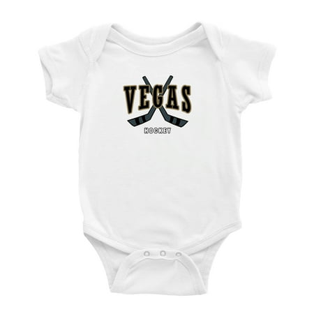 

Cute Vegas Baby Romper Hockey Fan Baby Jersey Clothes (White 0-3 Monthes)
