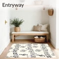 thumbnail image 3 of ODIKA 2'x3' Machine Washable Non-Slip Area Rug, Musical Notes Symphony Score Sheet Design Decorative Floor High Traffic Rug, Black, 545086, 3 of 5