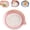 Pink, variant on Premium Ceramic Garlic Grater Plate,Exquisitely Handcrafted Ginger Grater Plate,Modern Design Multipurpose Grinder Plates Burnishing Machine for Fruits Vegetables Ginger Garlic Onion (Pink)