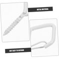 thumbnail image 4 of GFDYREE 10pcs String Hooks Fixing Buckle Outdoor Hook Hanger Lights Self Hanging Eye for Tapping Light, 4 of 7