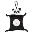 thumbnail image 1 of Manta de toalla de seguridad para bebés pequeños de peluche, con muñeco de animal (Panda), 1 of 13