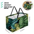 thumbnail image 2 of Tropical Jungle Palm Leaves Large Capacity Reusable Oxford Cloth Laundry Organizer: Foldable Laundry Basket, Bag, and Picnic Basket, 2 of 7