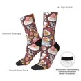 thumbnail image 2 of Yiaed Love Heart Print Great elasticity Crew Socks Sports socks for Men and Women, 2 of 5