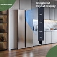 thumbnail image 5 of Hamilton Beach 20.6 cu. ft. Counter Depth Side by Side Frost-Free Refrigerator, Platinum HZ4602, 5 of 12