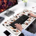 thumbnail image 2 of Long Mouse Pads for Desk,White Chicken Egg Pattern Desk Mats on Top Of Desks, Desk Mouse Pad Extra Large with 3mm Non-Slip Base and Stitched Edge for Gaming,Office,Work,Home 31.5x15.7in, 2 of 5