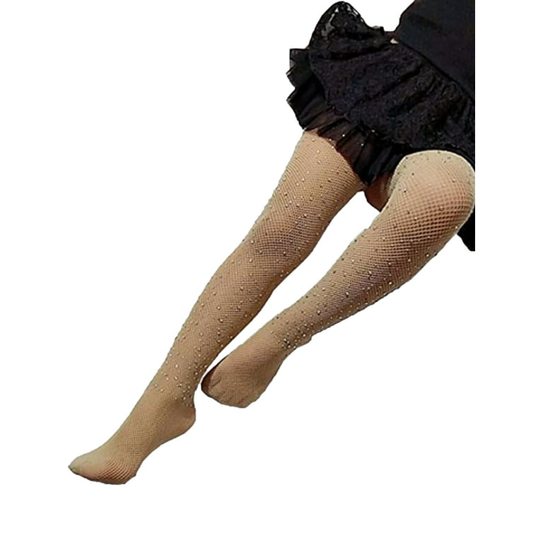 Kids Baby Girls Rhinestone Fishnet Stockings Children Girl Mesh Pantyhose  Hollow Out Tights Fashion Girl Stockings
