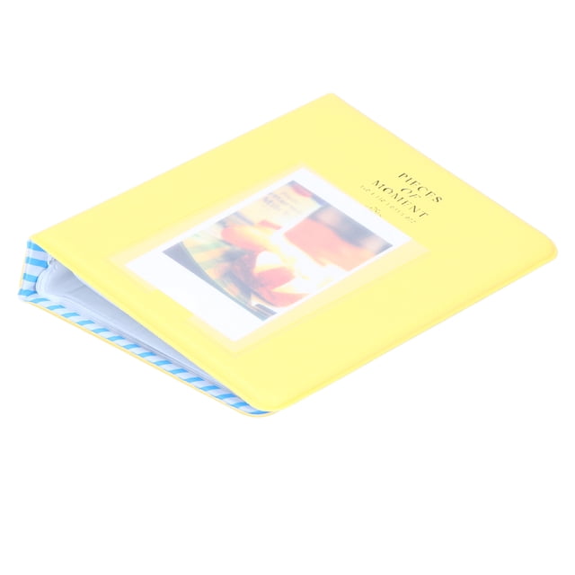 Álbum De Fotos De Pvc Con 64 Bolsillos, Estuche De Almacenamiento De Fotos De 3 Pulgadas, Mini álbum De Fotos De PVC Para Fujifilm Instax Mini 9, Amarillo Pomelo ANGGREK No