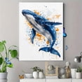 thumbnail image 4 of Qisvanset 12x16 Inch Humpback Whale Ocean Canvas Wall Art, Marine Life Coastal Living Room Nature Wall Decor, 4 of 8