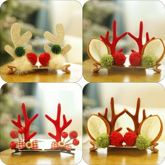Christmas Decorations Clearance, Christmas Headband, Christmas Party Gift Decorations, Christmas Gift Photography, Christmas Tree Snowman Reindeer Antlers, Santa Claus Hat for Xmas Decor