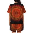 thumbnail image 3 of Lsque Mandala Women's Short-Sleeved Pajama Set - 2 Piece Soft and Lightweight Sleepwear Set-4X-Large, 3 of 9