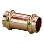Viega 78177 0.75 in. ProPress Copper Coupling without Stop Double Press Connection & Smart Connect Technology