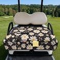 thumbnail image 2 of Psesaysky Universal Golf Cart Seat Covers for Club Car, Foldable, Washable, Breathable, Non-Slip Seat Towel Blanket with 4 Pockets for Golf Lovers, Daisy Floral, 2 of 8
