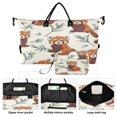 thumbnail image 2 of Travel Duffel Luggage Bag Sports Duffle Bag Gym Bag with Zipper Red Panda Pattern, 2 of 7