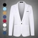 thumbnail image 1 of Chaqueta de traje informal de moda para hombre, chaqueta de traje de negocios de corte entallado para hombre, traje pequeño de un botón para hombre, 1 of 5