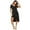 A-black, variant on Ekouaer Nightgowns Womens Short Sleeve Sleepwear Comfy Loungewear Plus Size Night Shirt