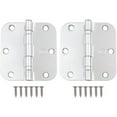thumbnail image 2 of Stone Harbor Hardware 3-1/2" Ball-Bearing Door Hinges, 5/8" Radius Corner, Polished Brass, 3-Pack, 2 of 4