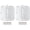 Polished Chrome, variant on Stone Harbor Hardware 3-1/2" Ball-Bearing Door Hinges, 5/8" Radius Corner, Polished Chrome, 2-Pack