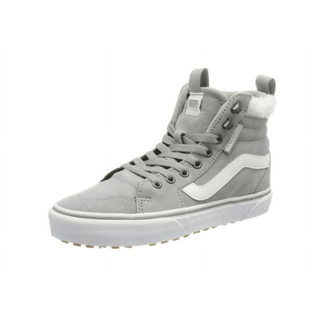 

Vans Women s High-Top Sneaker Suede Drizzle White 7.5