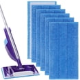 thumbnail image 1 of Reusable Wet Jet Pads, Save Money Reduce Waste by Using Machine Washable Microfiber Mop Pad Refills, Perfect for Hard Floors, 6 Pack (Dimensions: 11.8"x5.9"), 1 of 5