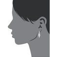 thumbnail image 3 of Believe by Brilliance Women's Fine Silver Plated Cubic Zirconia Marquise Shape Drop Earring, 3 of 4