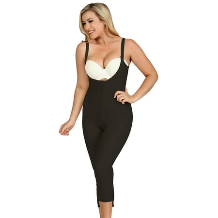 

InstantFigure Women’s Compression Shaping Crop Pant Zip Bodysuit