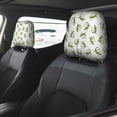 thumbnail image 4 of 2 PCS Car Headrest Cover, Cartoon Cute Lizard Gecko Green_B Soft Car Seat Head Rest Cover Protector Interior Car Accessories Seat Covers for Cars Truck Auto Only Covers, 4 of 8