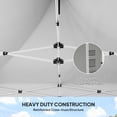 thumbnail image 4 of Outsunny 10' x 10' Heavy Duty Pop Up Canopy Tent, UPF50+, White, 4 of 10