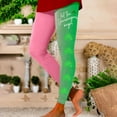 thumbnail image 2 of XIAONU Womens Shamrock Print Leggings High Waist Graphic Tights Stretchy Festive Holiday Bottoms Pink, 2 of 5
