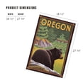 thumbnail image 2 of Lantern Press 1000 Piece Jigsaw Puzzle, Bear in Forest, Oregon, 2 of 5