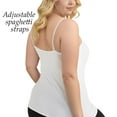 thumbnail image 2 of TOPTIE 3 Packs Women Tank Top Going Out Basic Cami Shirt Adjustable Spaghetti Straps Cool Touch Fabric-White-L, 2 of 8