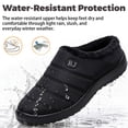thumbnail image 5 of Knivor Unisex Scuff Slippers for Women Men Puffy Padded Upper Fleece Lined Water‑Resistant Winter House Shoes Non‑Slip Indoor Outdoor Slip‑On Slippers, 5 of 10