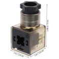 thumbnail image 2 of 3pcs Solenoid Valves Connector Professional 3 Prong Connector Plug with Indicator, 2 of 4
