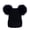 Black, variant on Dengjunhu Womens Winter Double Pom Pom Beanie Hats Fur Ball Cute Cap Warm Soft Cable Knit Hat with Ears for Women and Kids