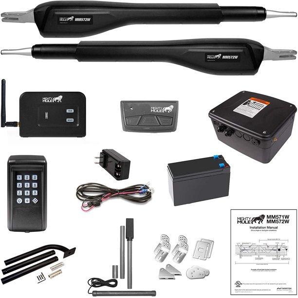 Mighty Mule MM572WEST Secure Automatic Gate Opener for 16 Foot Long