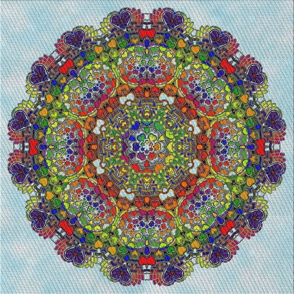 Ahgly Company Machine Washable Indoor Square Transitional Eggplant Purple Area Rugs, 3' Square