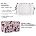 thumbnail image 2 of Storage Bins with Handle Fabric Organizer Basket Foldable Box 1 Pack Seahorse Coral Seashells 14.2x10.2x8.3, 2 of 8