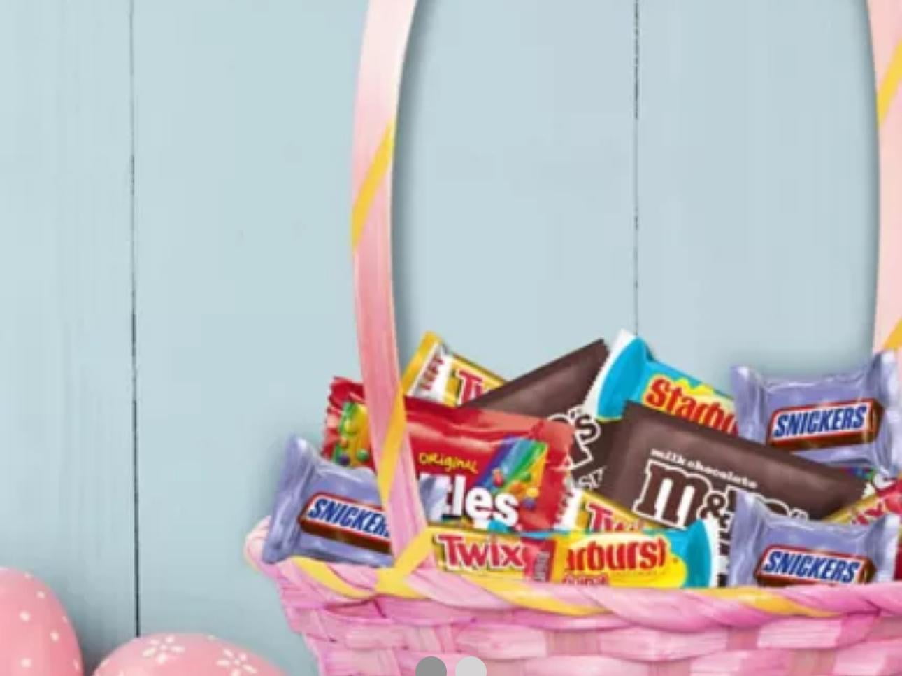 M&M's, Snickers & More Easter Candy Easter Basket Stuffers, Bulk Bag, 140 ct.