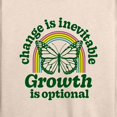 thumbnail image 3 of Instant Message - Change Inevitable Growth Optional - Women's Lightweight French Terry Long Sleeve Shirt, 3 of 6