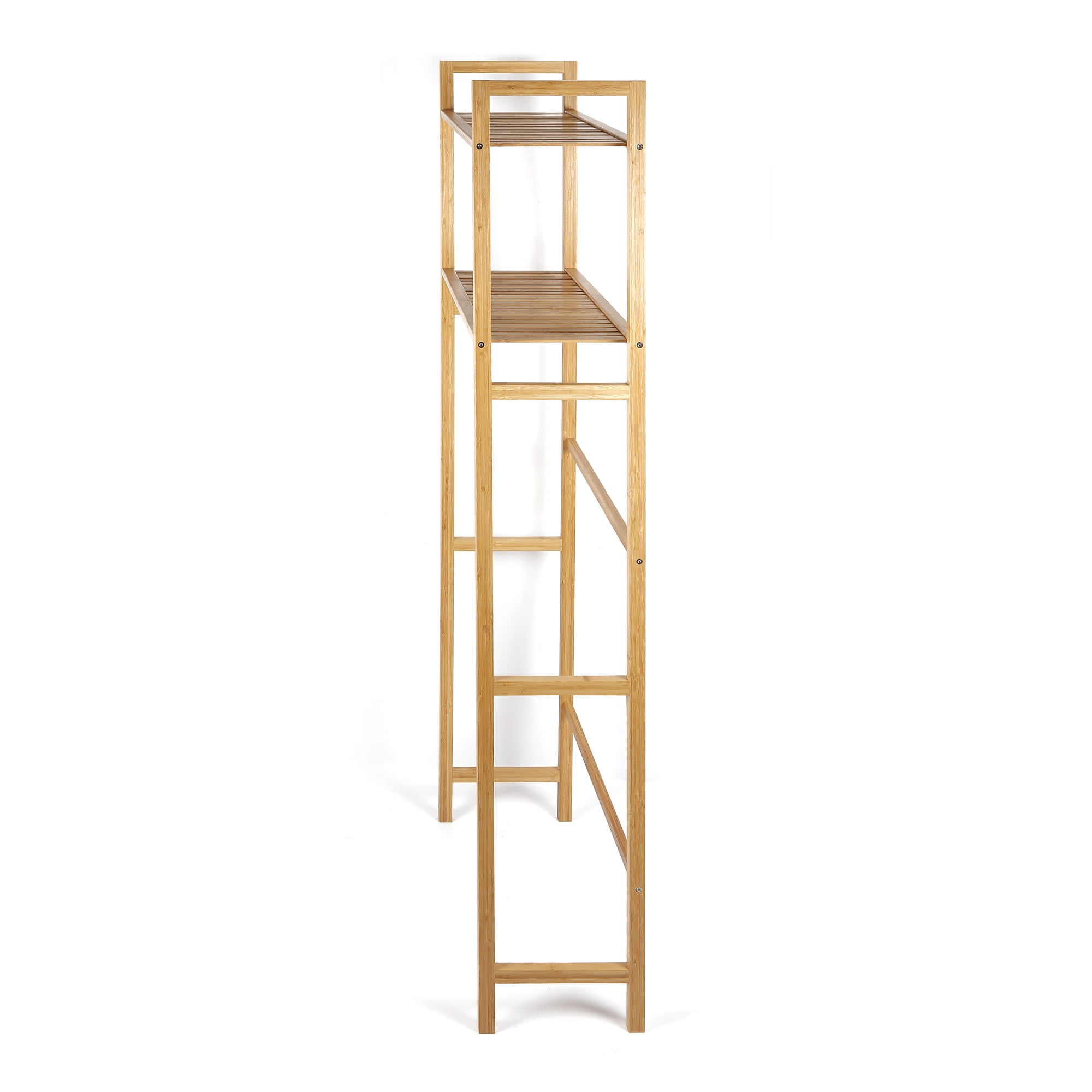 Mainstays 64-inch Above Toilet Free Standing Shelf, 6 lb. Shelf Capacity, Bamboo, Adult