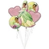 princess tiana balloon bouquet - princess and the frog balloons - 5 count