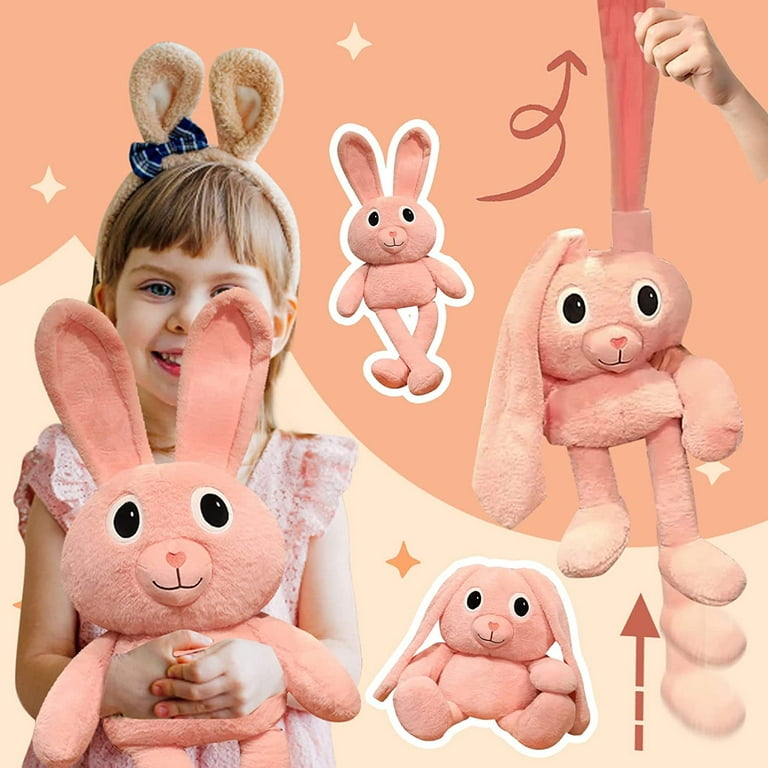  STOBOK Rabbit Muscle Bunny Toy Cartoon Bunny Stress Ball Cute  Animal Decompression Toy Novelty Slow Rising Toy Funny Animal Sensory Toy  Pink : Toys & Games